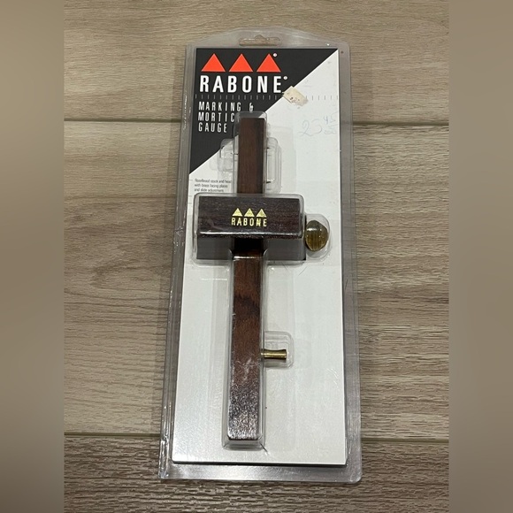 RABONE CHESTERMAN MORTISE MARKING GAUGE ROSEWOOD AND BRASS VINTAGE - Picture 1 of 3